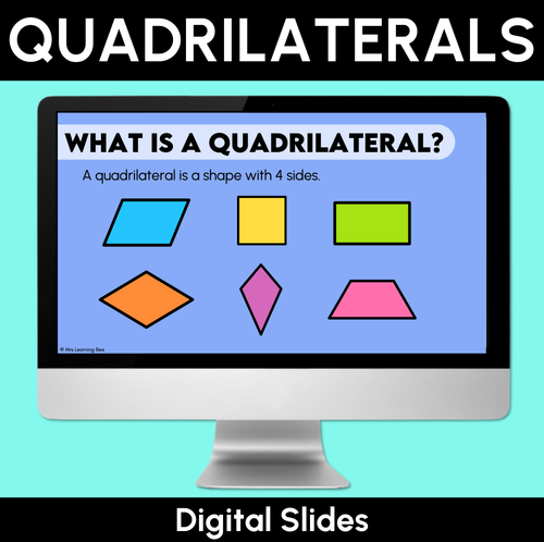 Resource preview 1 for Quadrilaterals - Digital Slides