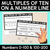 4 for Represent Numbers on a Line - Grade 1 & 2 Unit of Work