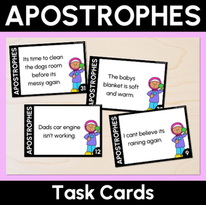 Apostrophes Task Cards