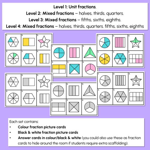 Resource preview 4 for WRITE THE ROOM - Fractions