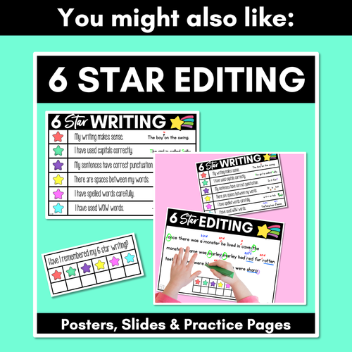 Resource preview 5 for 6 Star Editing Checklist - Re-read, Edit and Review Writing PowerPoint Slides