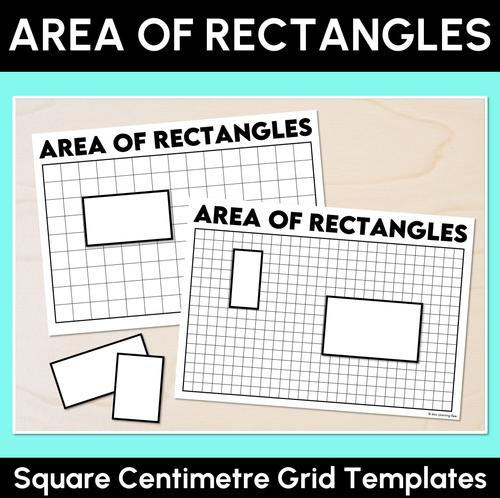 Resource preview 1 for Area of Rectangles – Square Centimetre Grid Templates