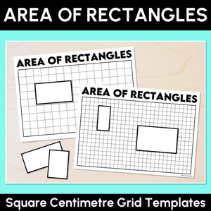 Area of Rectangles – Square Centimetre Grid Templates