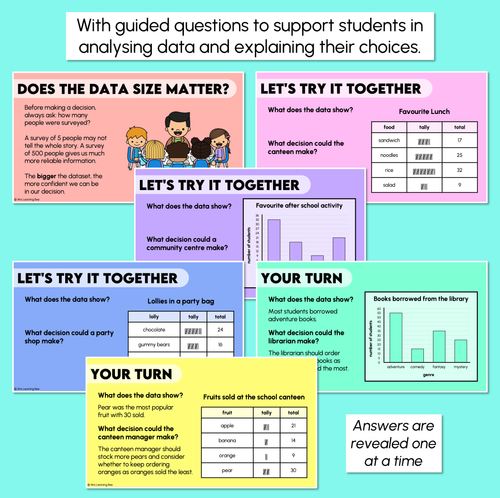 Resource preview 3 for Using Data to Make Decisions - Digital Slides