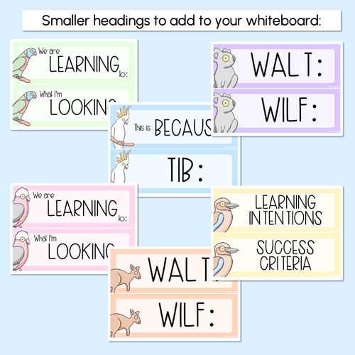 Resource preview 4 for Learning Intentions & Success Criteria - LISC Posters - The Brentos Collection