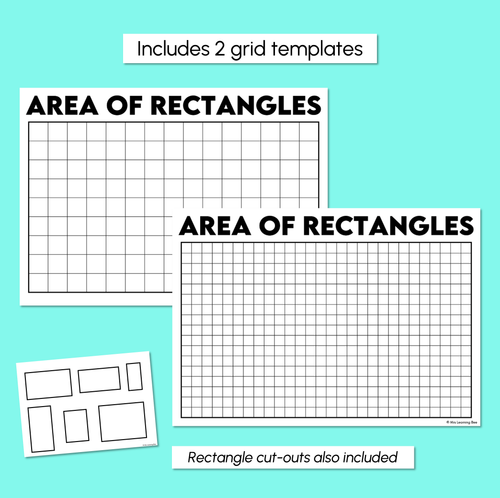 Resource preview 2 for Area of Rectangles – Square Centimetre Grid Templates