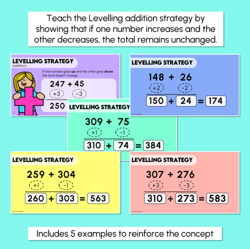 Resource preview 3 for Levelling & Constant Difference - Addition & Subtraction Strategy - Digital Slides