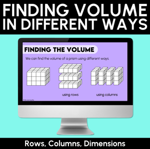 Finding Volume in Different Ways - Digital Slides