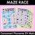 1 for Consonant Phoneme ZH Words Maze Race - Consonant ZH Words Mats