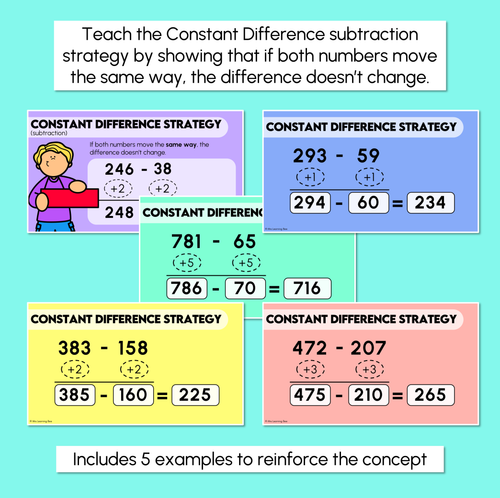 Resource preview 4 for Levelling & Constant Difference - Addition & Subtraction Strategy - Digital Slides