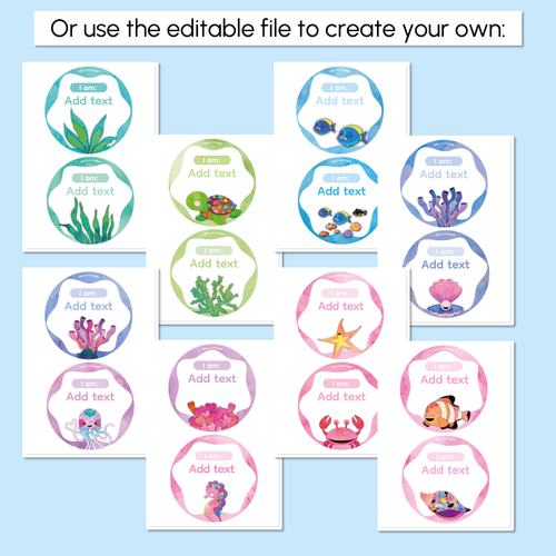 Resource preview 3 for Affirmation Station - The Sea of Wonder Collection - Calming Classroom Decor