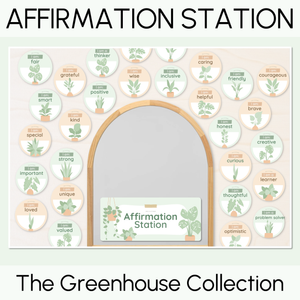 Affirmation Station - The Greenhouse Collection - Natural Classroom Decor