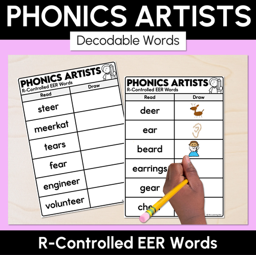 Resource preview 3 for Phonics Artists - R-Controlled Decodable Words Activity Bundle