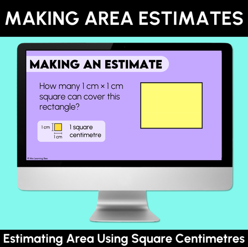 Resource preview 1 for Estimating Area Using Square Centimetres – Digital Slides