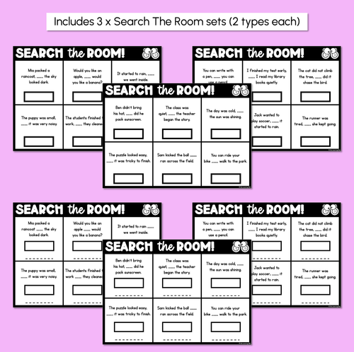 Resource preview 3 for Read the Room - Coordinating Conjunctions