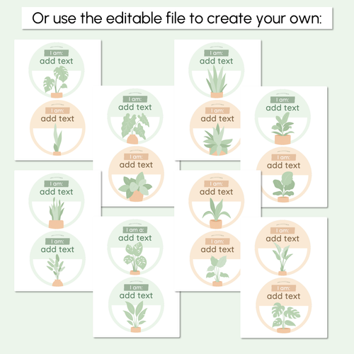 Resource preview 3 for Affirmation Station - The Greenhouse Collection - Natural Classroom Decor