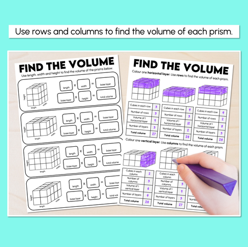 Resource preview 2 for Find the Volume Worksheets