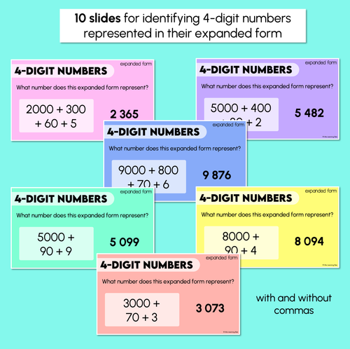 Resource preview 4 for Representing 4-Digit Numbers – Digital Slides