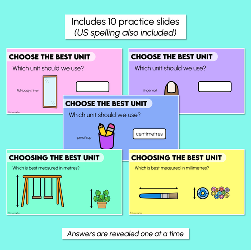 Resource preview 2 for Choose the Best Unit of Measure - Digital Slides