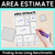 1 for Area Estimate – Finding Area Using Benchmarks - Worksheets