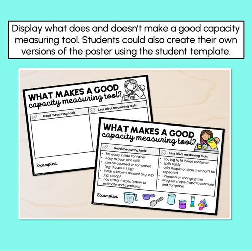 Resource preview 2 for Measuring Capacity - What Makes A Good Measuring Tool?