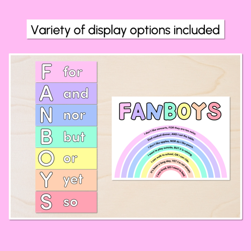 Resource preview 4 for FANBOYS Poster Displays for Coordinating Conjunctions