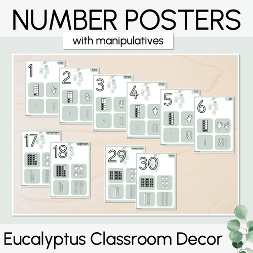 Resource preview 15 for Eucalyptus Classroom Decor Bundle