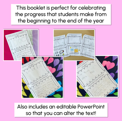 Resource preview 4 for Look at the difference a year can make - First day of school template