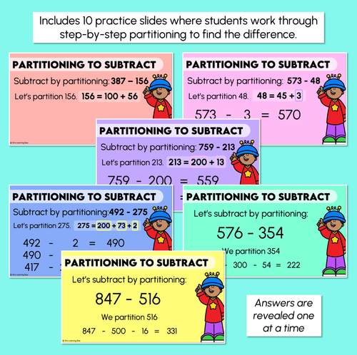 Resource preview 3 for Subtraction Partitioning - Non-standard Partition - Teaching Slides