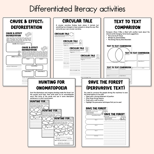 Resource preview 4 for Once I Was a Giant Printable Pack - Literacy, Maths, Book Crafts & Design Printables - Book Week 2026