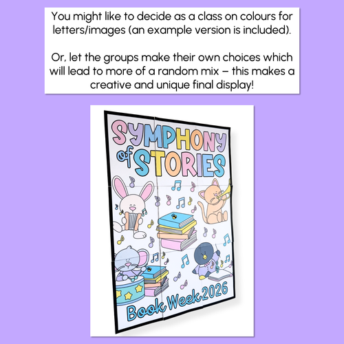 Resource preview 3 for BOOK WEEK 2026 - Collaborative Class Artwork Activity