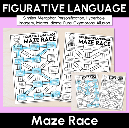 Resource preview 1 for Figurative Language Maze Race