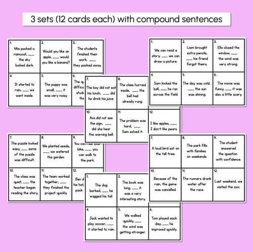 Resource preview 4 for Write the Room - Coordinating Conjunctions