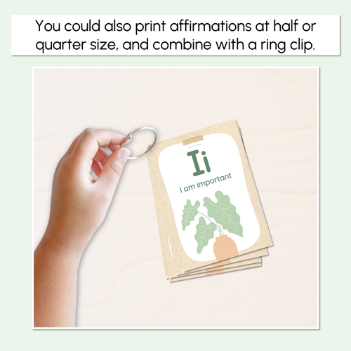 Resource preview 5 for Alphabet Affirmation Posters - The Greenhouse Collection - Natural Classroom Decor