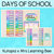 1 for Days of School Display - Watercolour Rainbow -  The Kutopia Collection