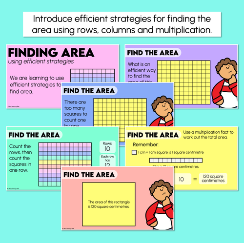 Resource preview 2 for Finding Area Using Effective Strategies – Digital Slides