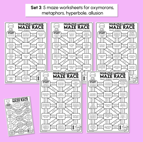 Resource preview 5 for Figurative Language Maze Race