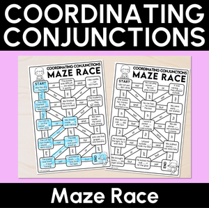 Coordinating Conjunctions Maze Race