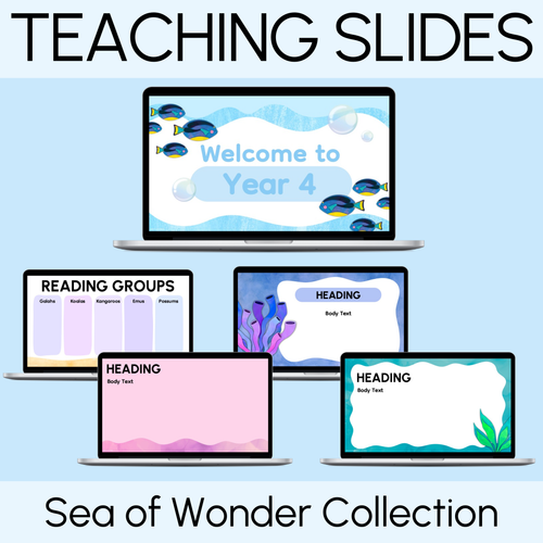 Resource preview 1 for Teaching Slides - The Sea of Wonder Collection - Calming Classroom Decor 