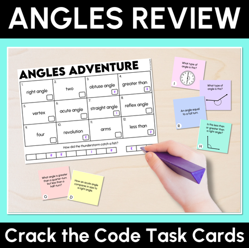 Resource preview 7 for Identifying & Comparing Angles - Grade 3 & 4 Unit of Work