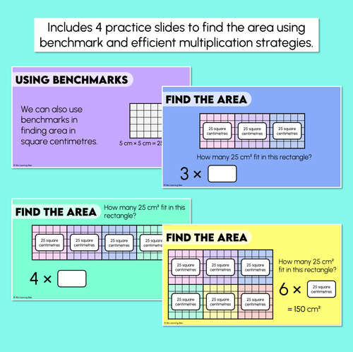 Resource preview 4 for Finding Area Using Effective Strategies – Digital Slides