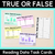 1 for True or False? - Reading Data Task Cards