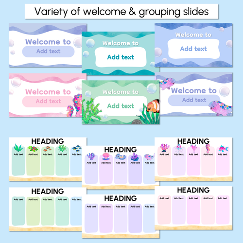 Resource preview 2 for Teaching Slides - The Sea of Wonder Collection - Calming Classroom Decor 
