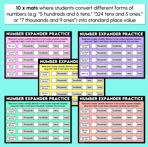 Resource preview 2 for Number Expander - 4-Digit Number Mats