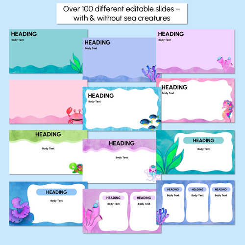 Resource preview 4 for Teaching Slides - The Sea of Wonder Collection - Calming Classroom Decor 