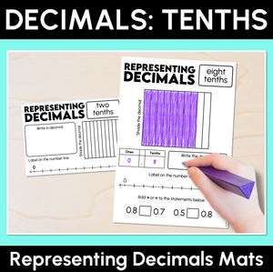 Decimals: Tenths - Representing Decimals Mats