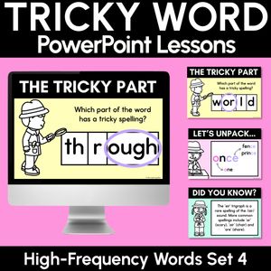 High Frequency Heart Word Lessons SET 4-  WORDS WITH TRICKY SPELLINGS