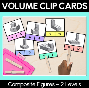 Volume Clip Cards – Composite Figures (2 Levels)