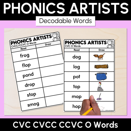 Resource preview 8 for Phonics Artists - CVC CVCC CCVC Decodable Words Activity Bundle
