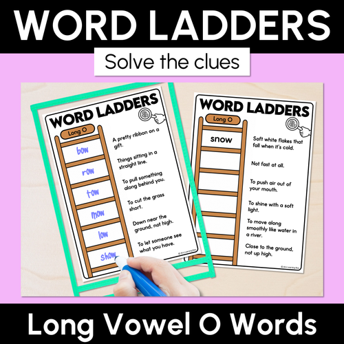 Resource preview 4 for Word Ladders - Long Vowels Bundle